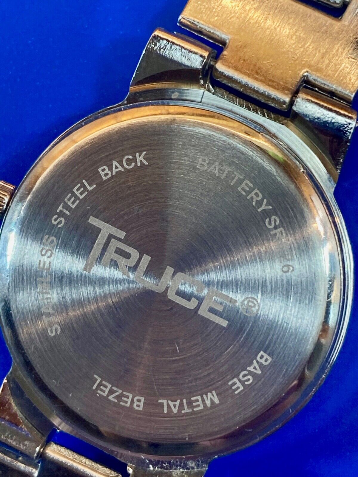 Truce Silver Tone Quartz Ladies Watch, Black Face  - New Battery Working Well! 