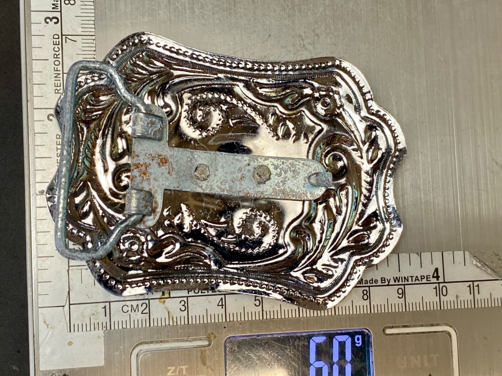 Vintage Horse End of the Trail two tone western belt buckle