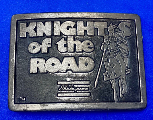 Vintage KNIGHTS OF THE ROAD SHAKESPEARE'S BELT BUCKLE!