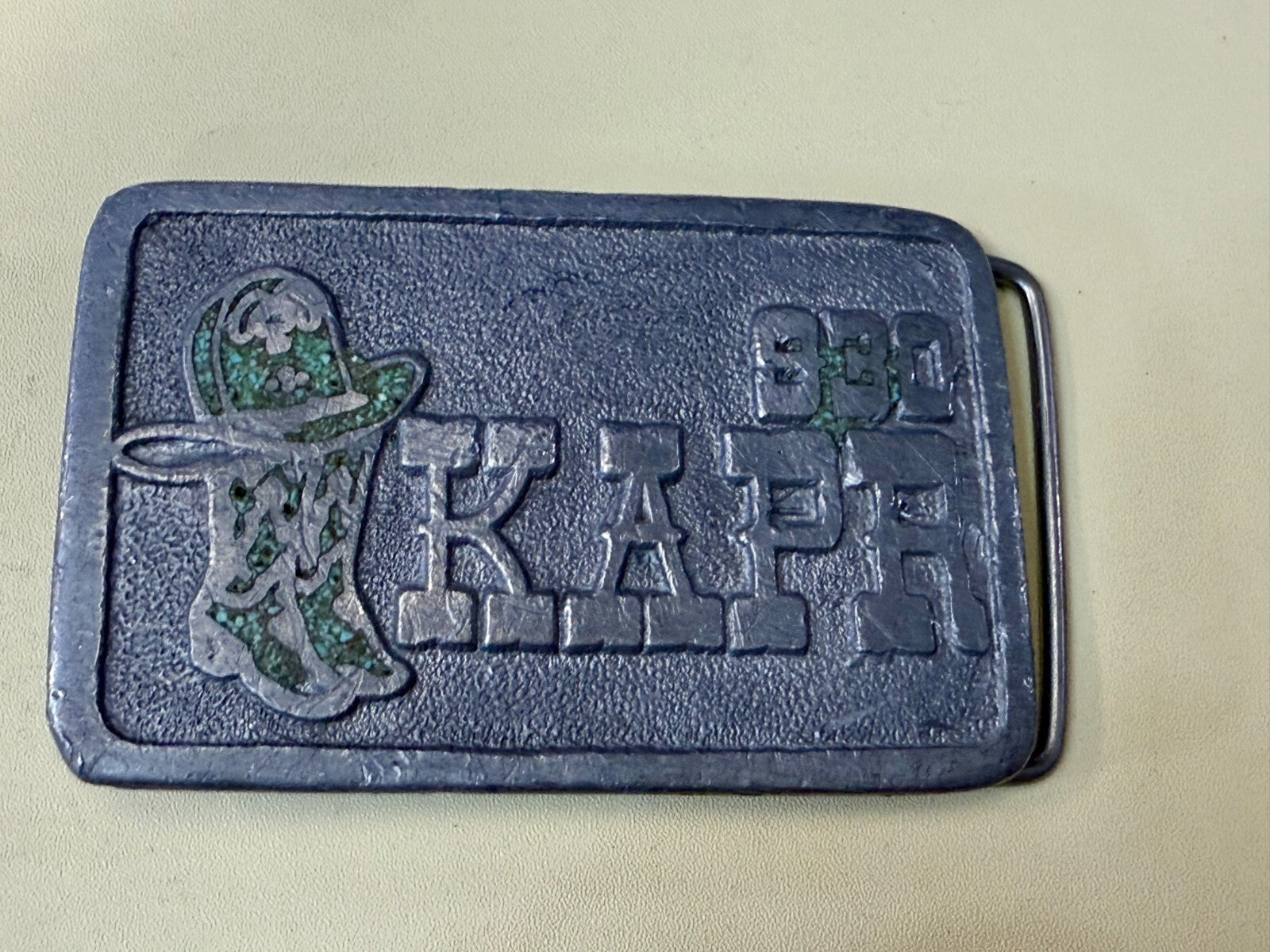 930 KAPR AM Radio Station Vintage 1976 Belt Buckle by Wyoming Studios Art Works
