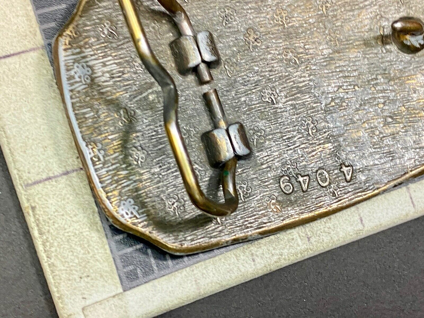 Vintage Deer And Doe In Nature Brass Tone Belt Buckle  -- Perfect Hunters Gift! 