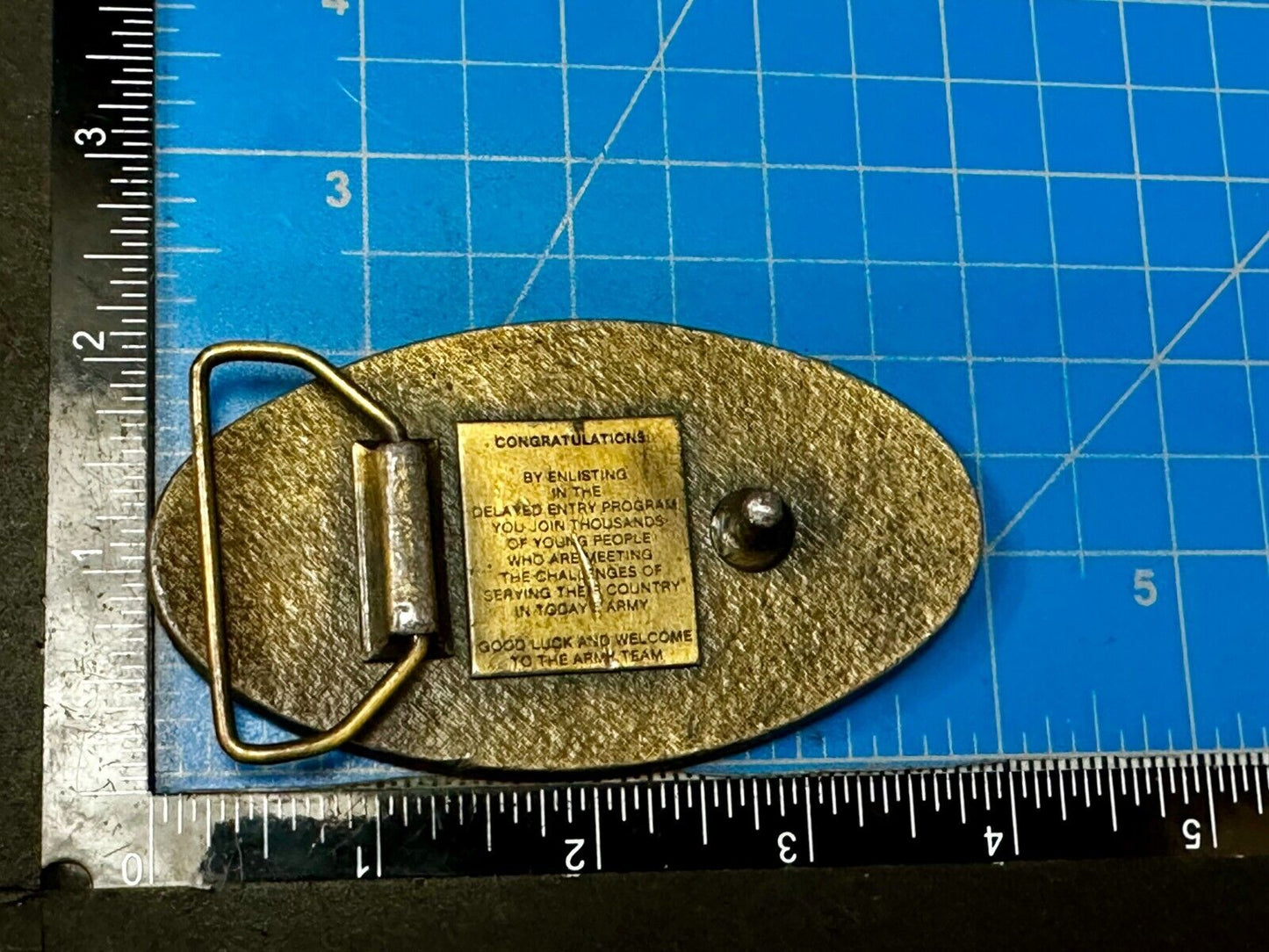 US Army Enlisted to Delayed Entry Program United Staes Military Belt Buckle