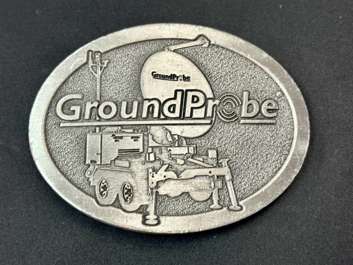 vintage Ground probe Company promo Advertising belt buckle