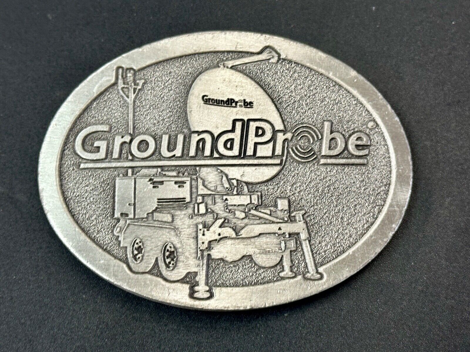 vintage Ground probe Company promo Advertising belt buckle