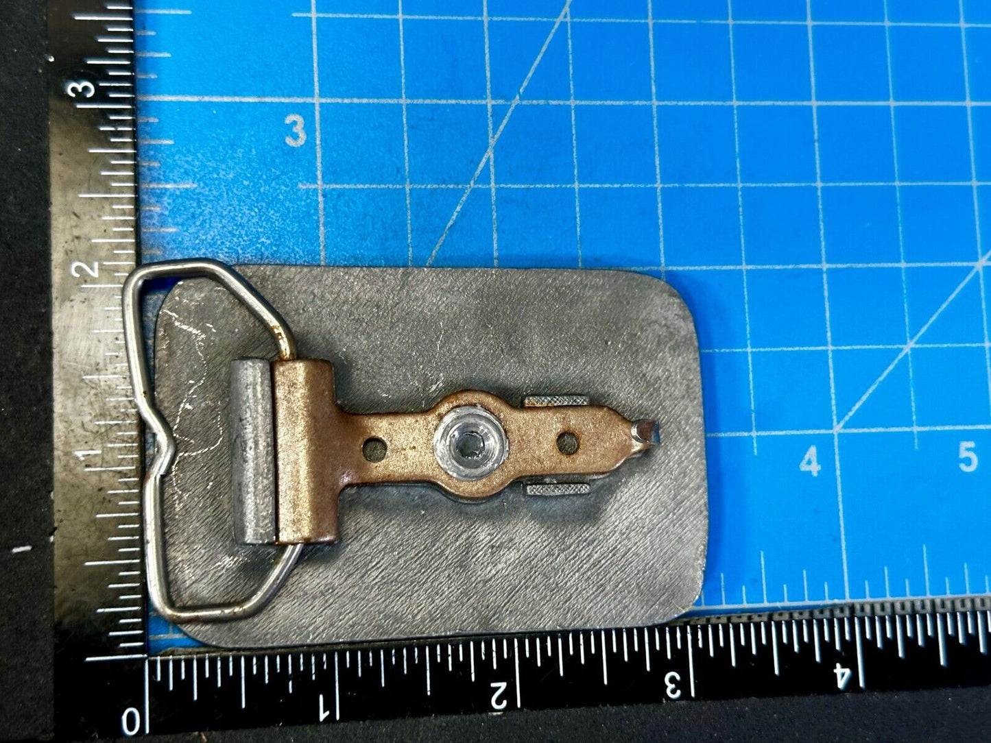 AAF American Air Filter Company Brass Tone Advertisement Belt Buckle