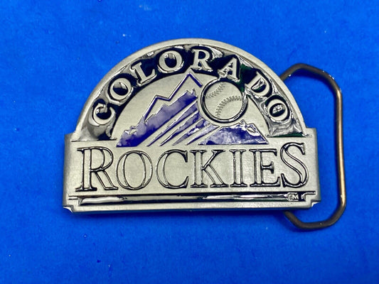 **COLORADO ROCKIES** BASEBALL TEAM SPORTS FAN VINTAGE 1996 BELT BUCKLE