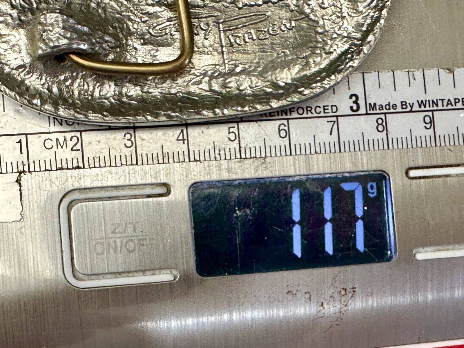 Utah Railway Co Vtg Train Railroad 83 Years - Gary Prazen Sculpture Belt Buckle