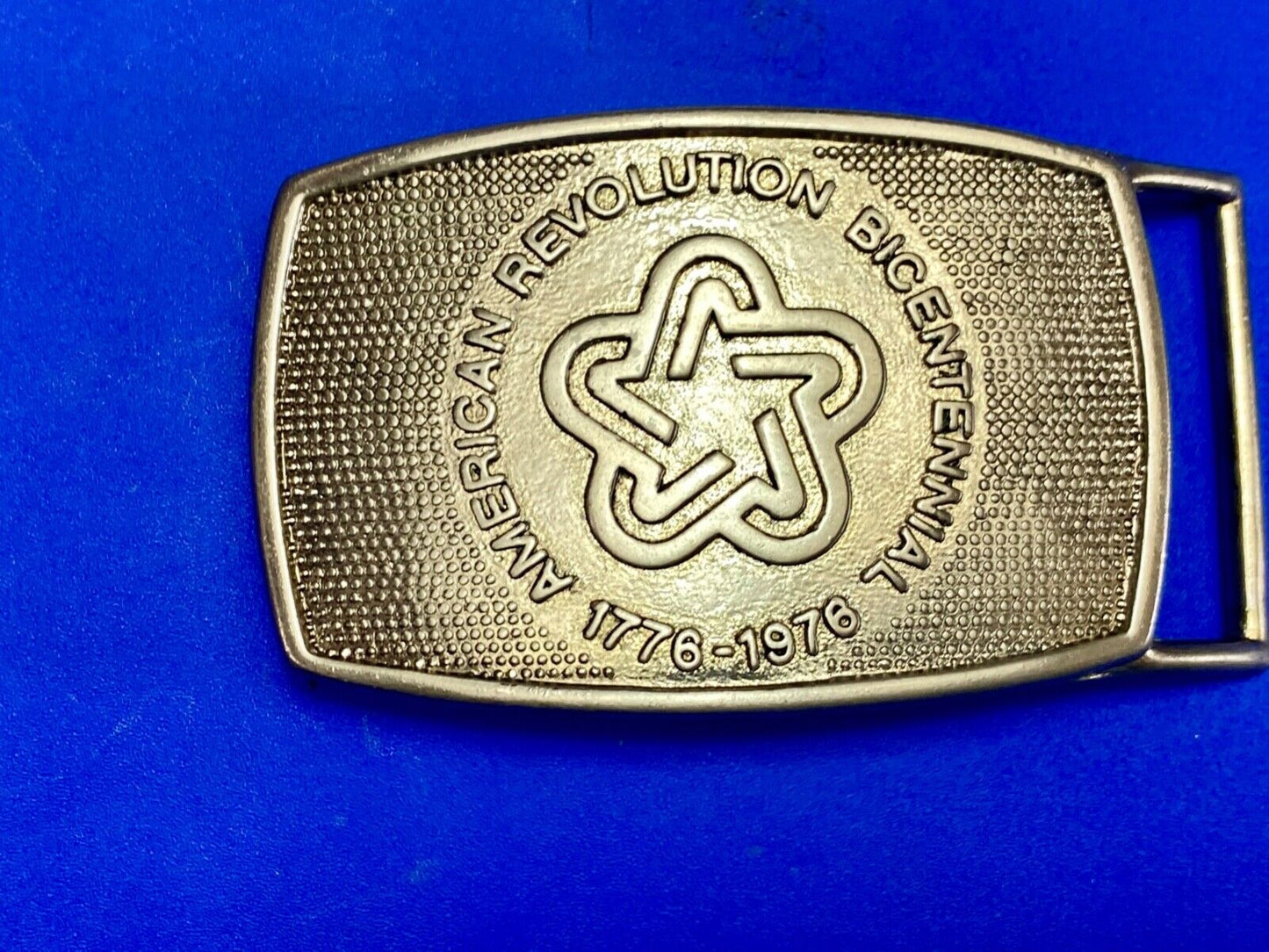 American Revolution Bicentennial Celebration Patriotic USA belt buckle by Lee Ny