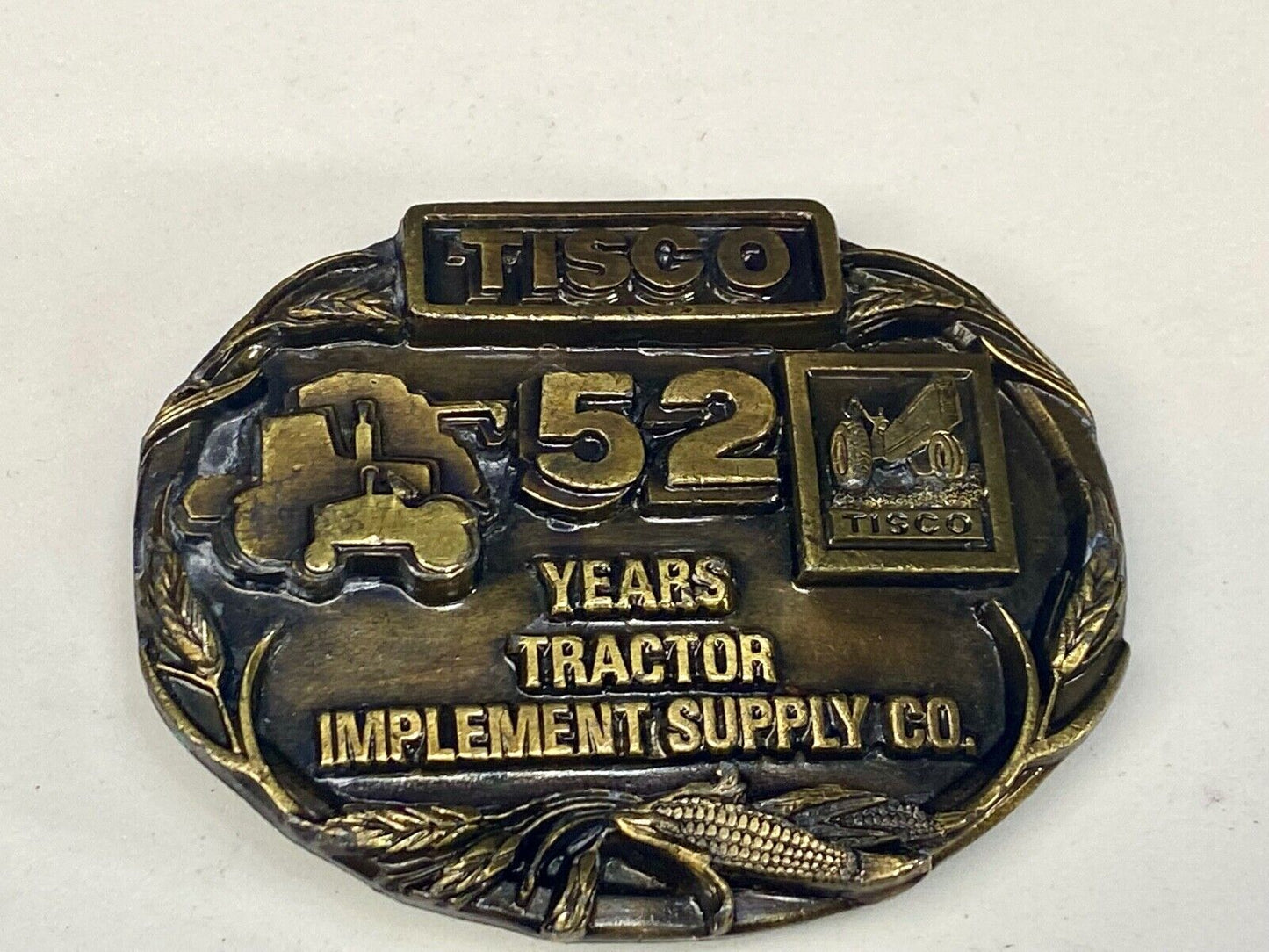 Tisco - Tractor Implement Supply Agriculture Farm Farming 52 Year Belt Buckle