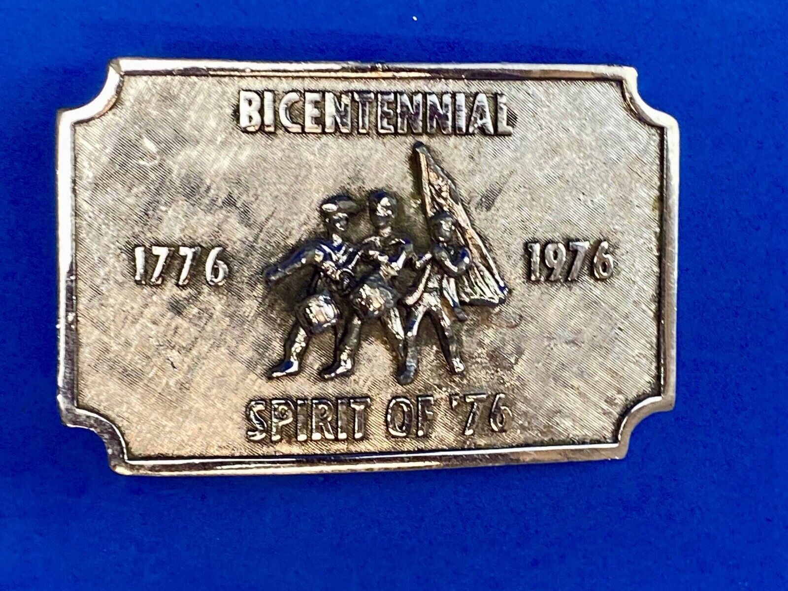 Bicentennial celebration Spirit of 76!   USA patriotic America!  belt buckle