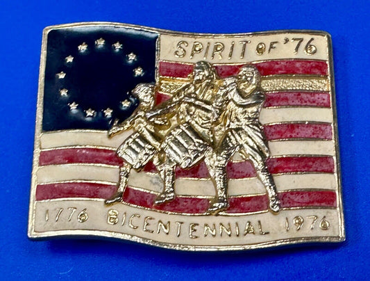 USA Flag The Spirit of 76 - Patriotic American Marching Band belt buckle