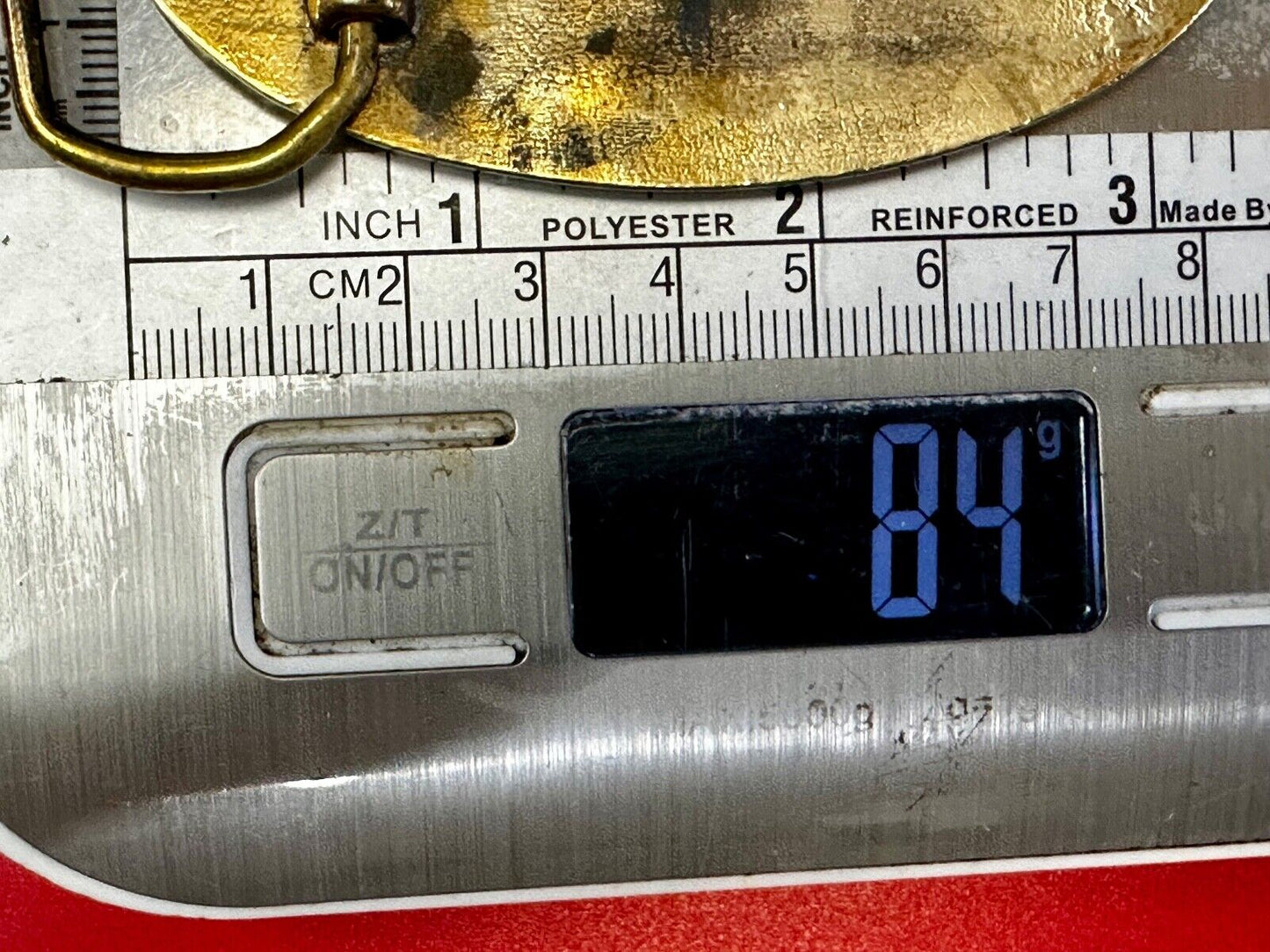 A Genuine Mechanic We come through in a clutch -Aminco 1980 Brass Belt Buckle
