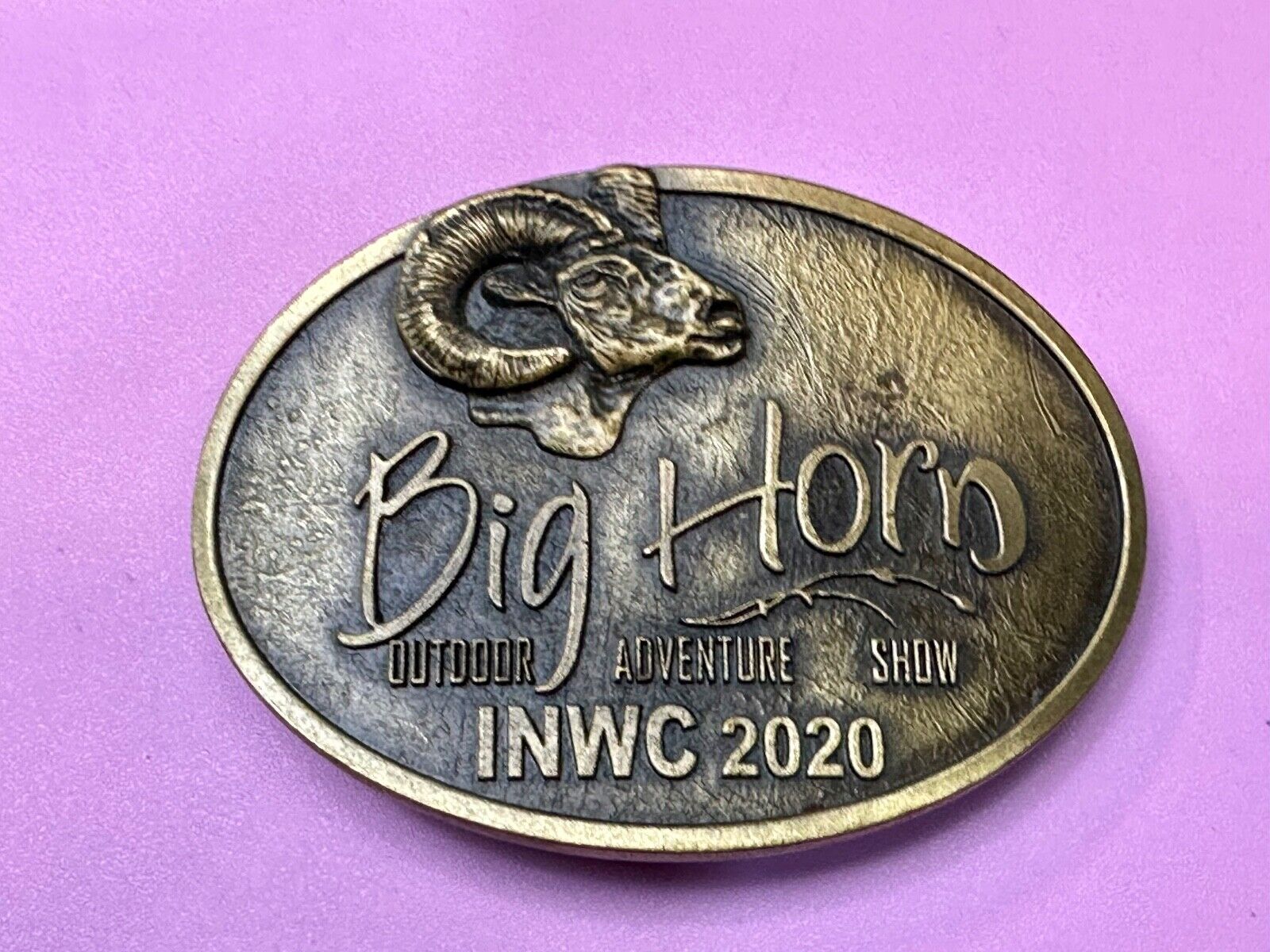 BIG HORN SHOW 2020 Outdoor Adventure Inland N.W. INWC Spokane WA Belt Buckle