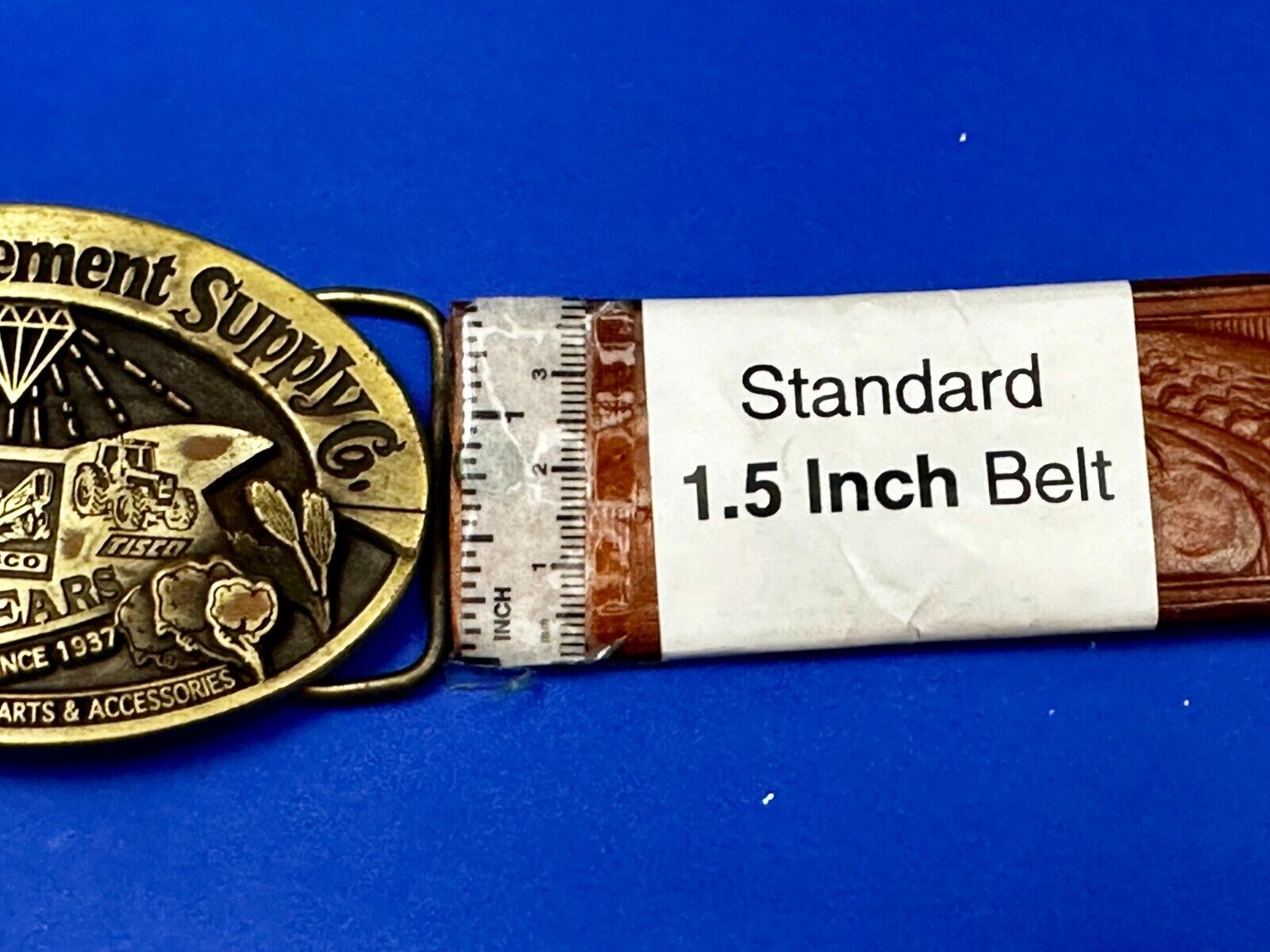 60 Years TISCO Tractor Implement Supply company NOS Belt Buckle by Speccast