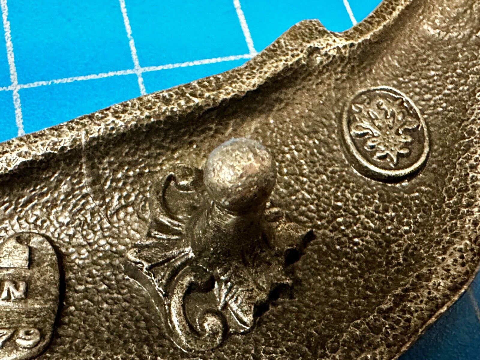 Vinegaroon Foundries Blue Whale Large Figural Pewter Late 70'S Belt Buckle