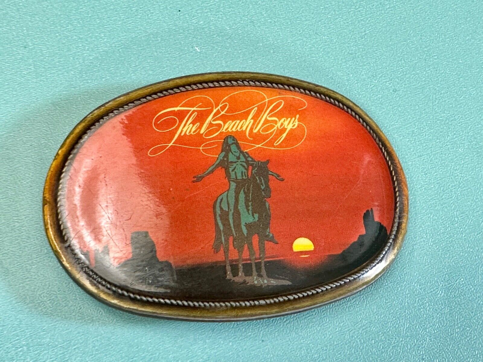 The Beach Boys, Endless Summer RARE Band Music Vintage 1976 Pacifica belt buckle