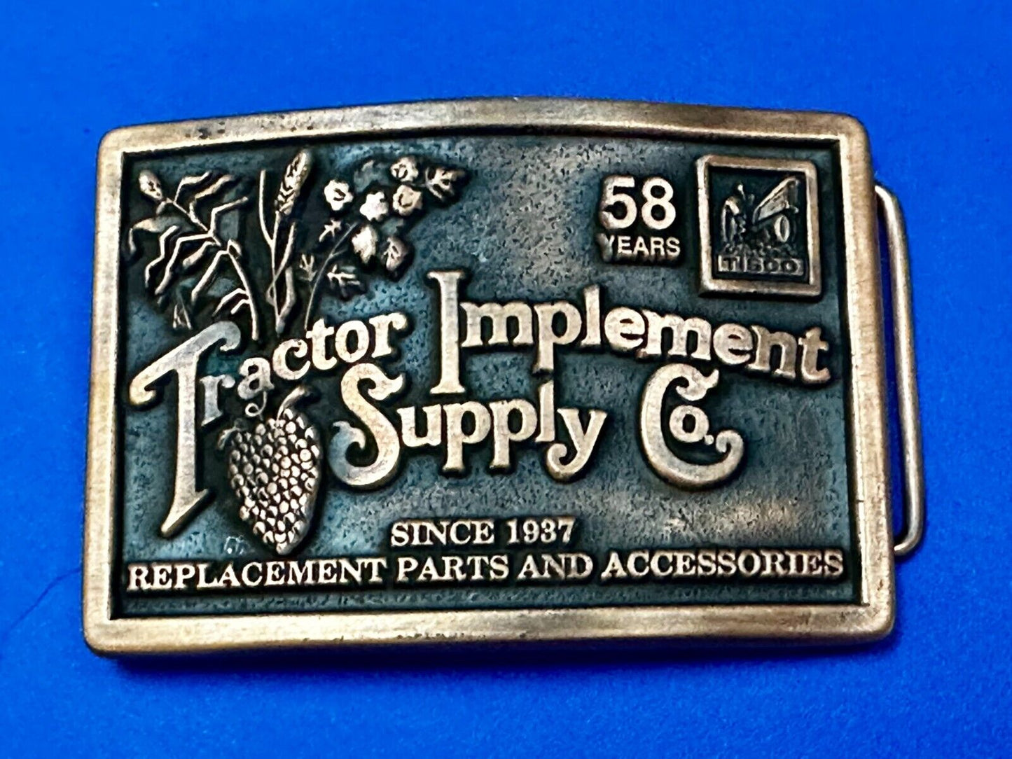 58 Years TISCO Tractor Implement Supply company NOS Belt Buckle by Speccast
