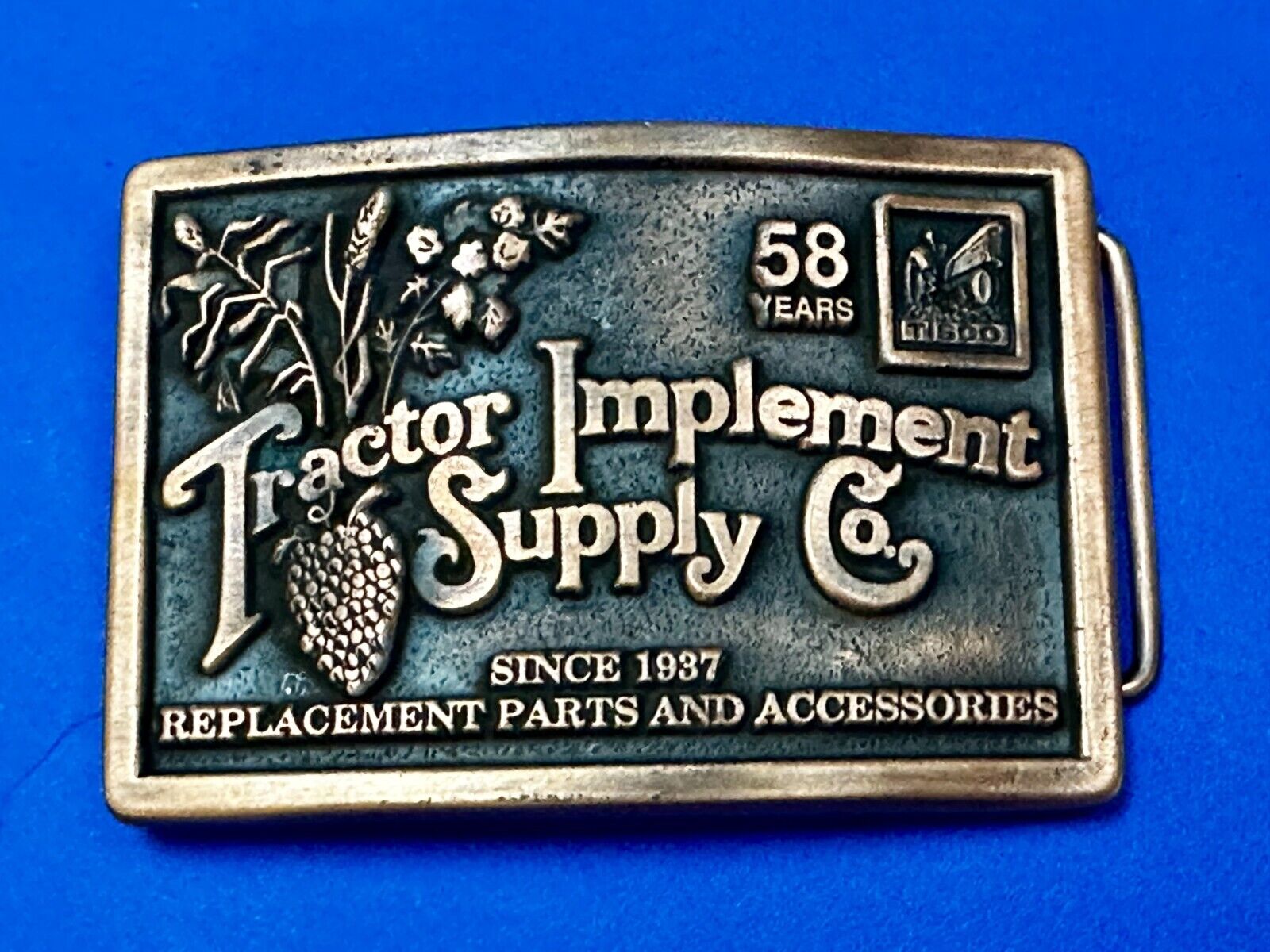 58 Years TISCO Tractor Implement Supply company NOS Belt Buckle by Speccast