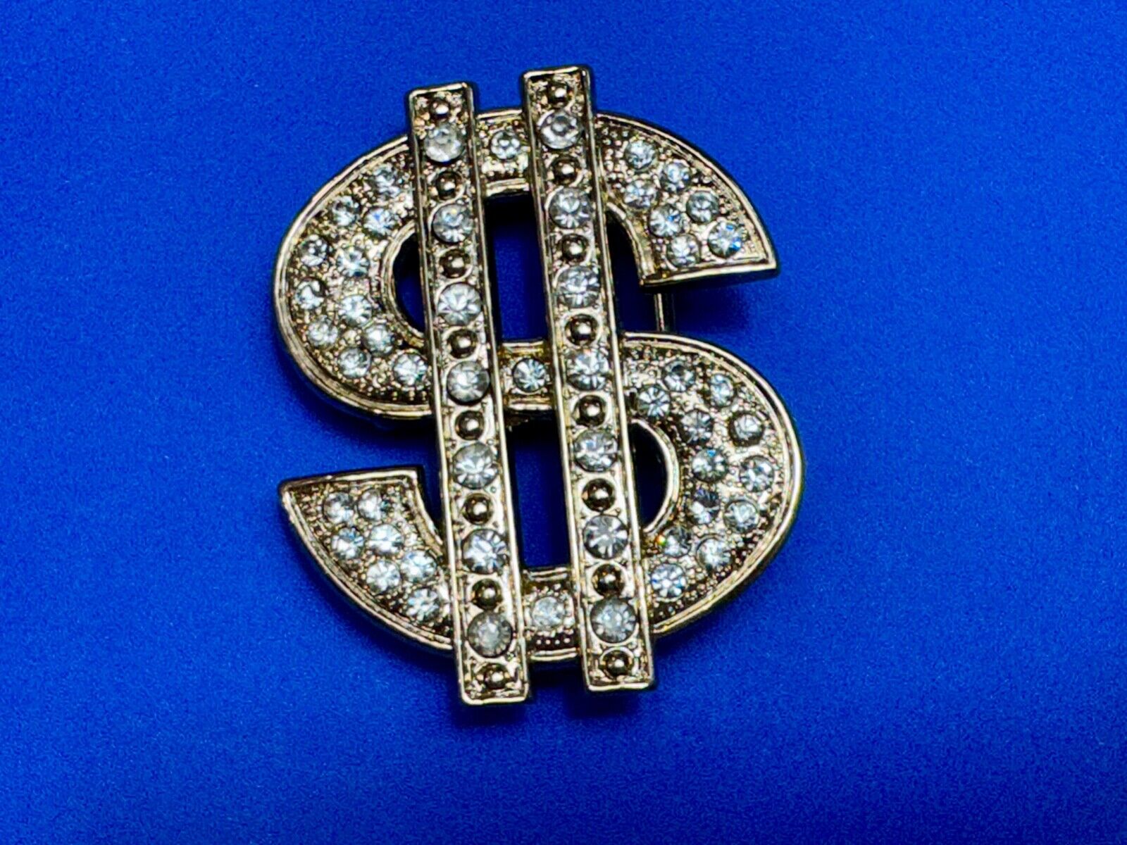 All about the $ - Jeweled Rhinestone covered Dollar Sign money cutout belt buck