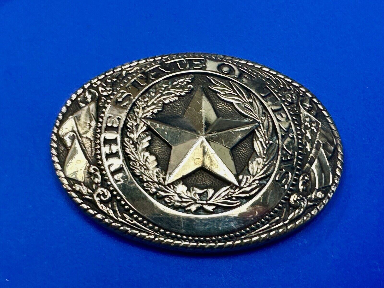 The Great State of Texas, Lone Star - Tony Lama Collection western belt buckle