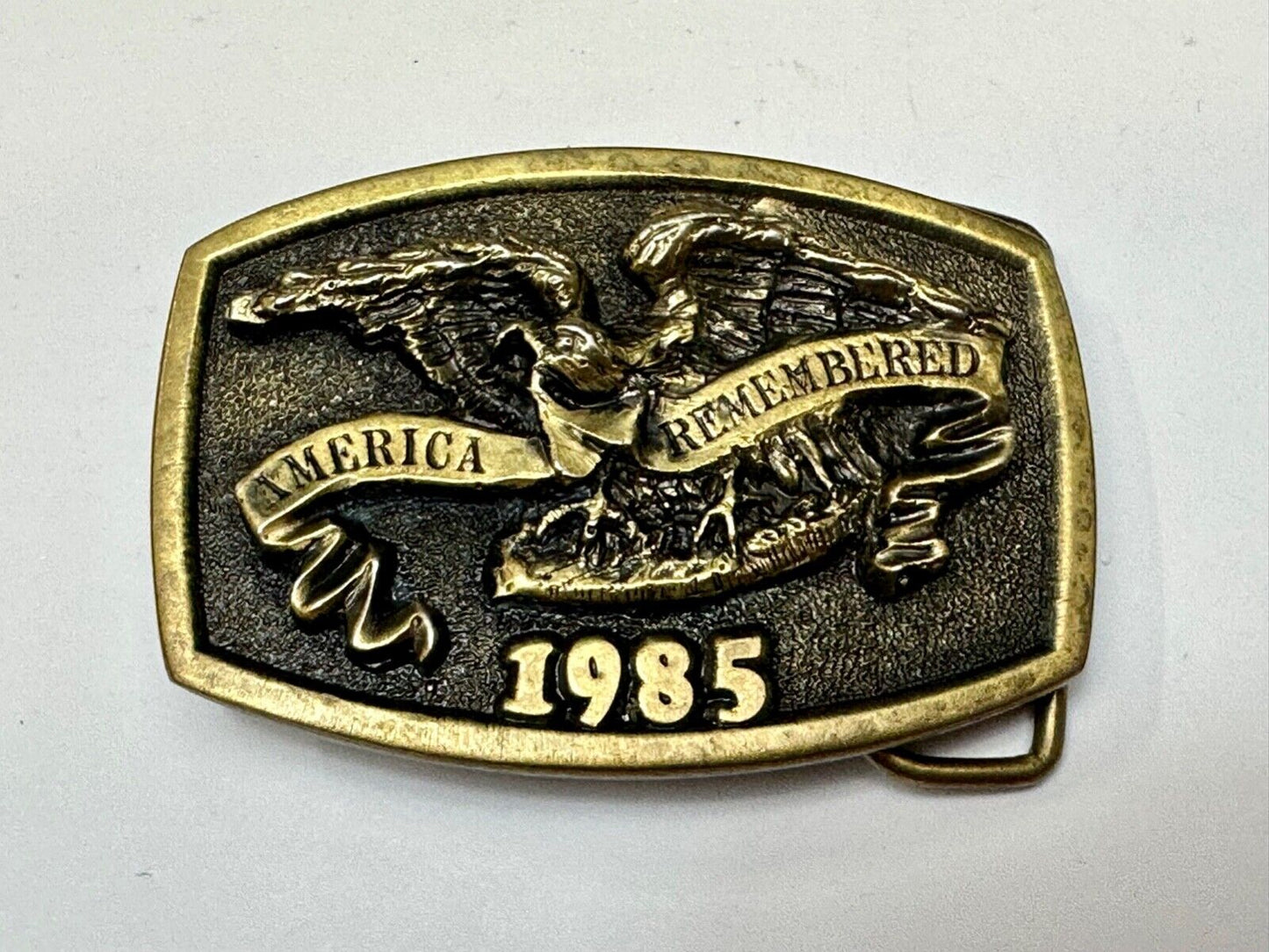 America Remembered - Park CITY  1985 belt buckle by Michael Ricker LIMITED NO 3