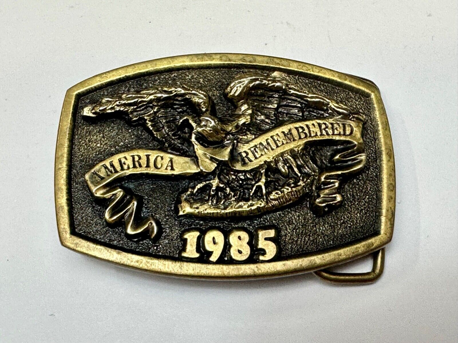 America Remembered - Park CITY  1985 belt buckle by Michael Ricker LIMITED NO 3