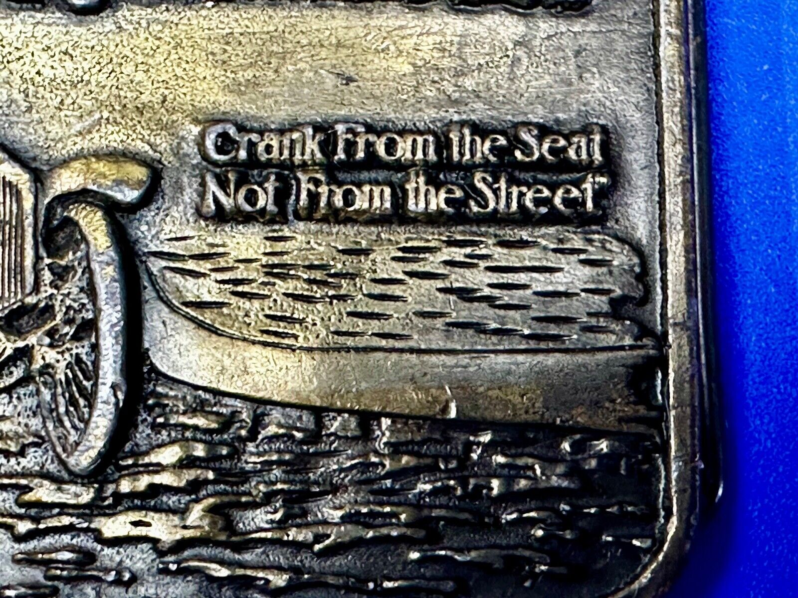 Any Woman Can Start Your Motor Crank From The Seat Novelty Belt Buckle