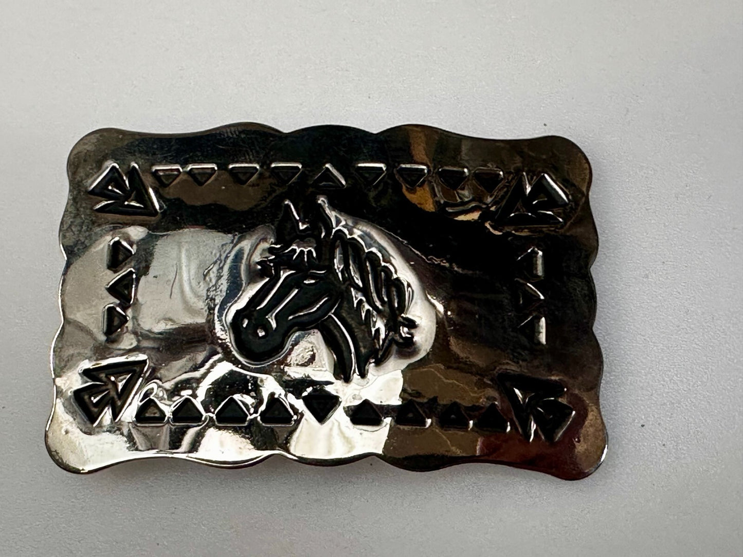 Vintage Horse Head Native American / Southwestern Vibe Belt Buckle