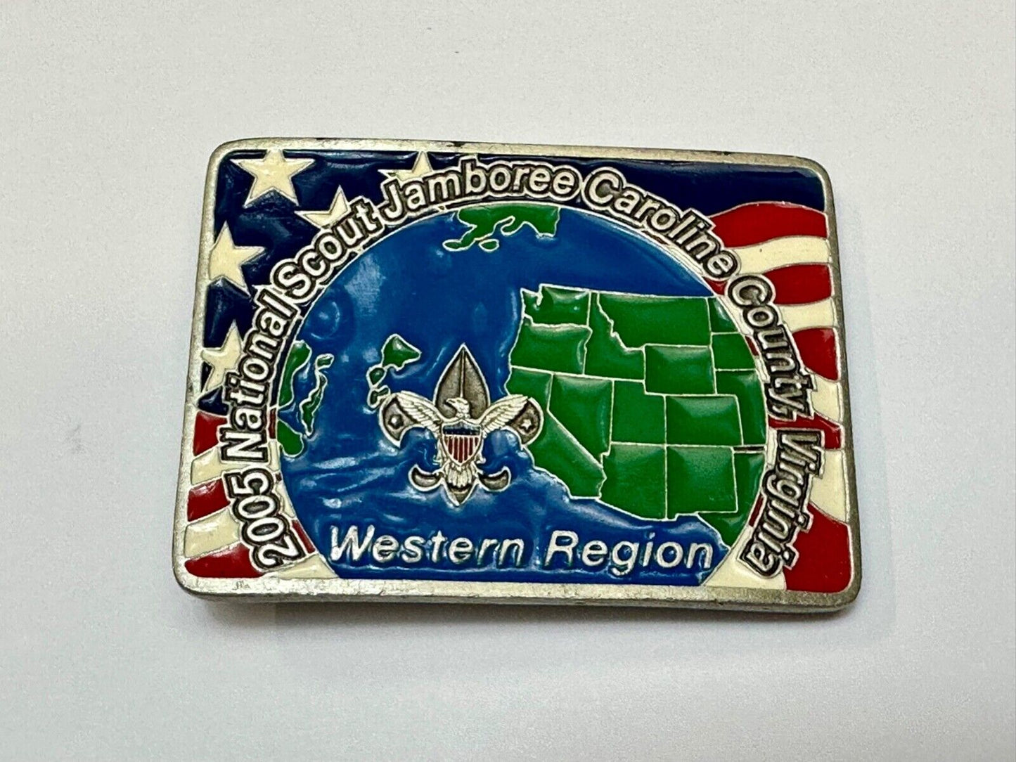 2005 BSA National Scout Jamboree Caroline County of Virginia Limited Belt Buckle