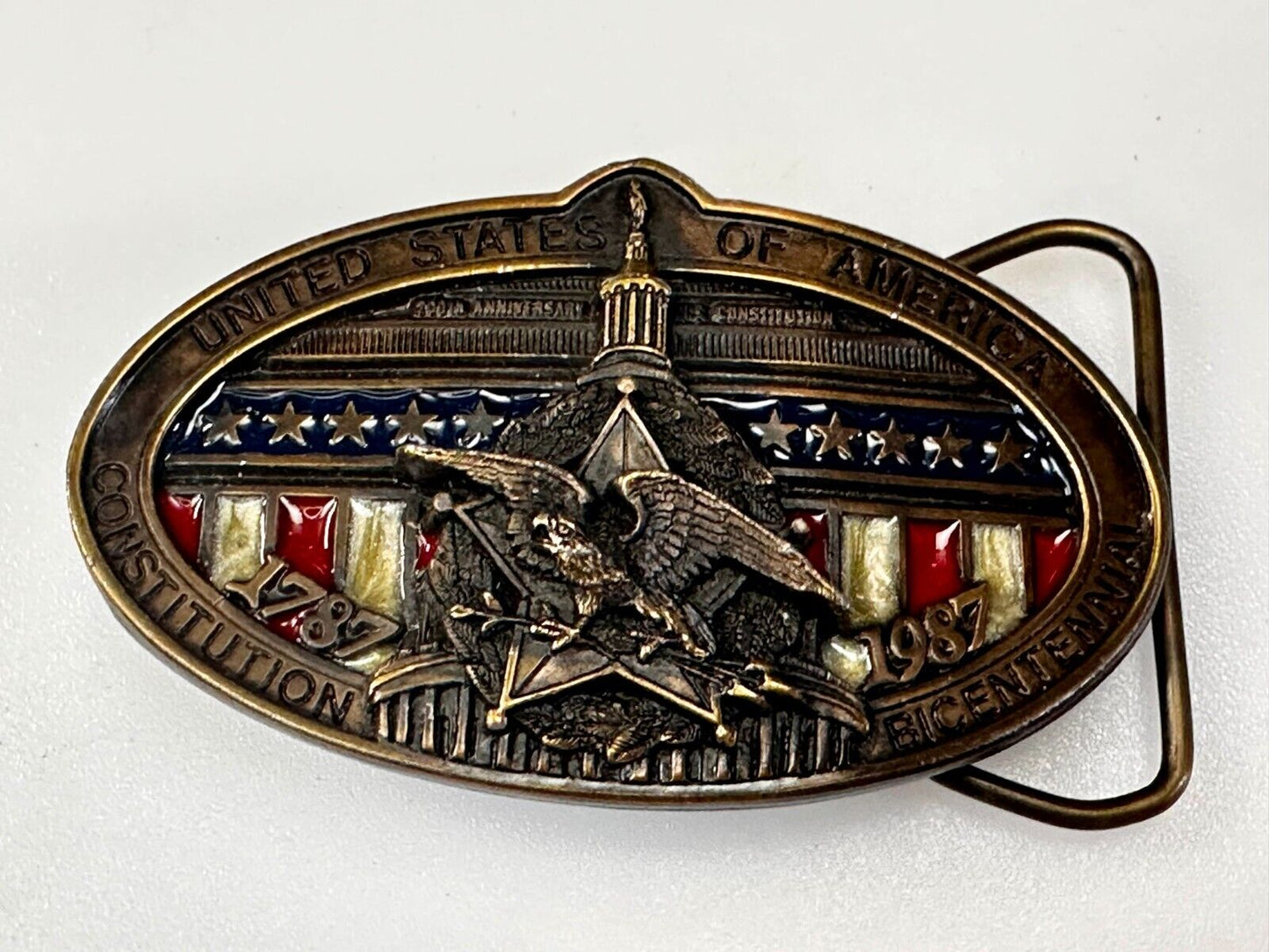 United States of America Constitutional Bicentennial Commemorative Belt Buckle