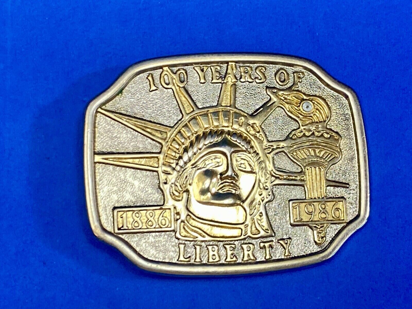 100 Years Of Lady Liberty Statue Belt Buckle  Patriotic Usa America! 