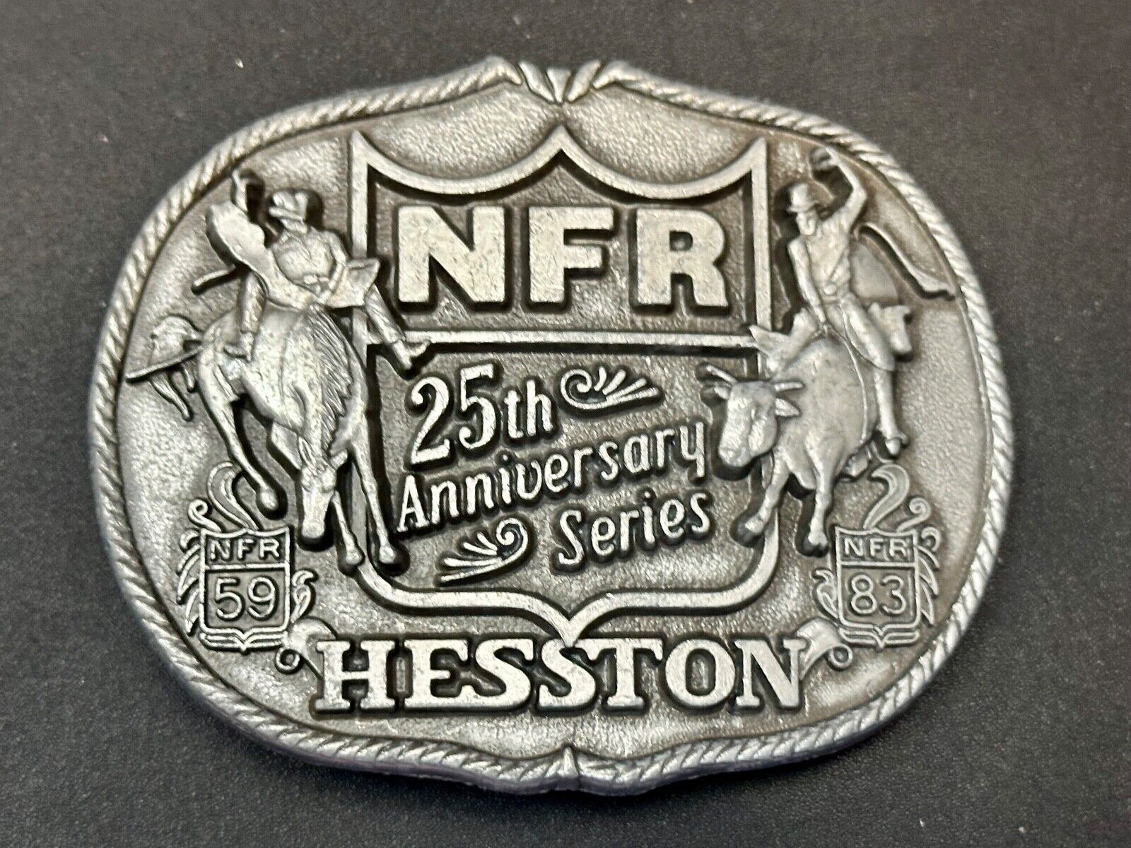 1993 Hesston National Finals Rodeo NFR 25th year celebration Belt Buckle