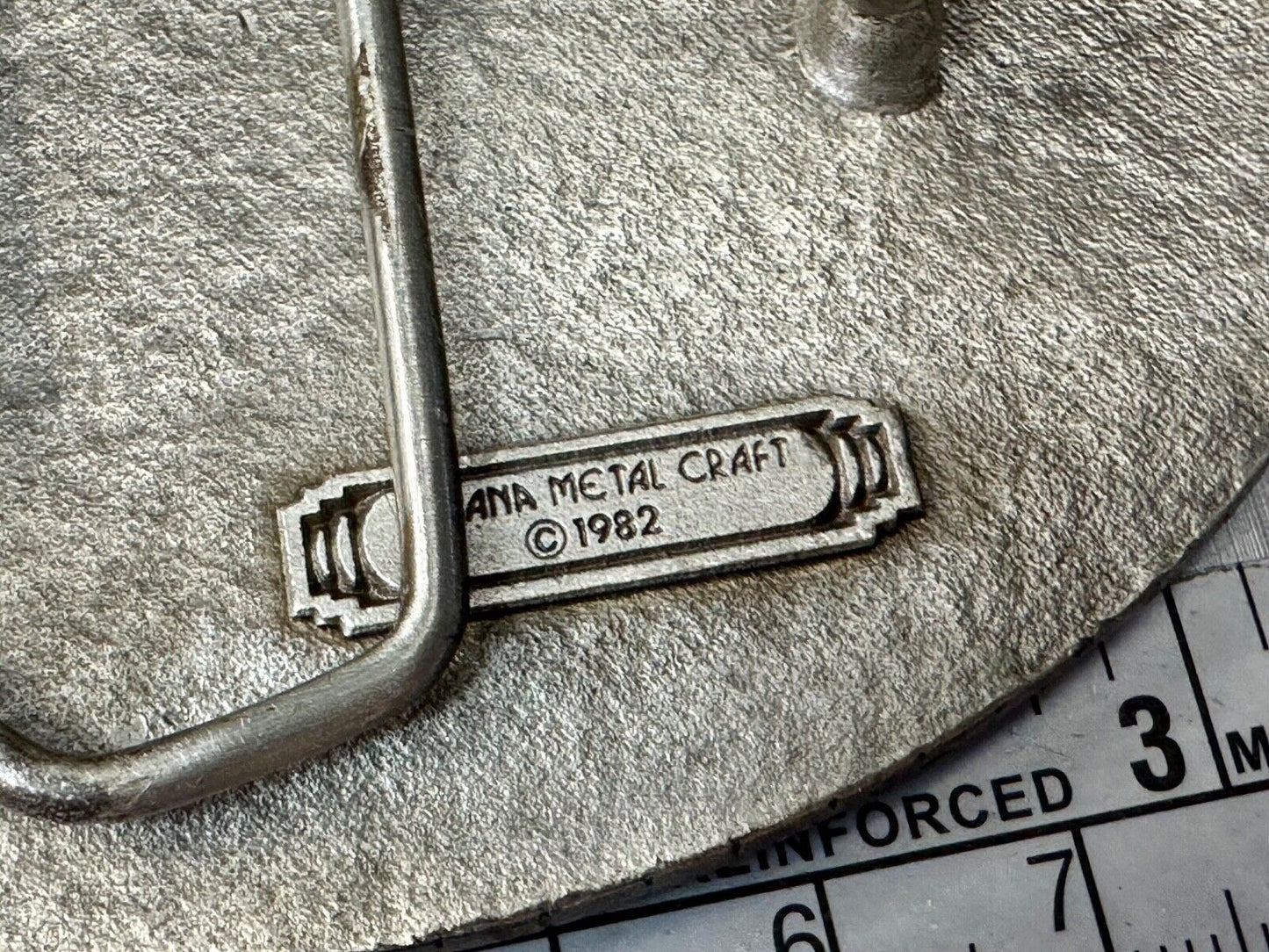 Arabian Horse commemorative Indiana Metal Craft Vintage 1982  belt buckle
