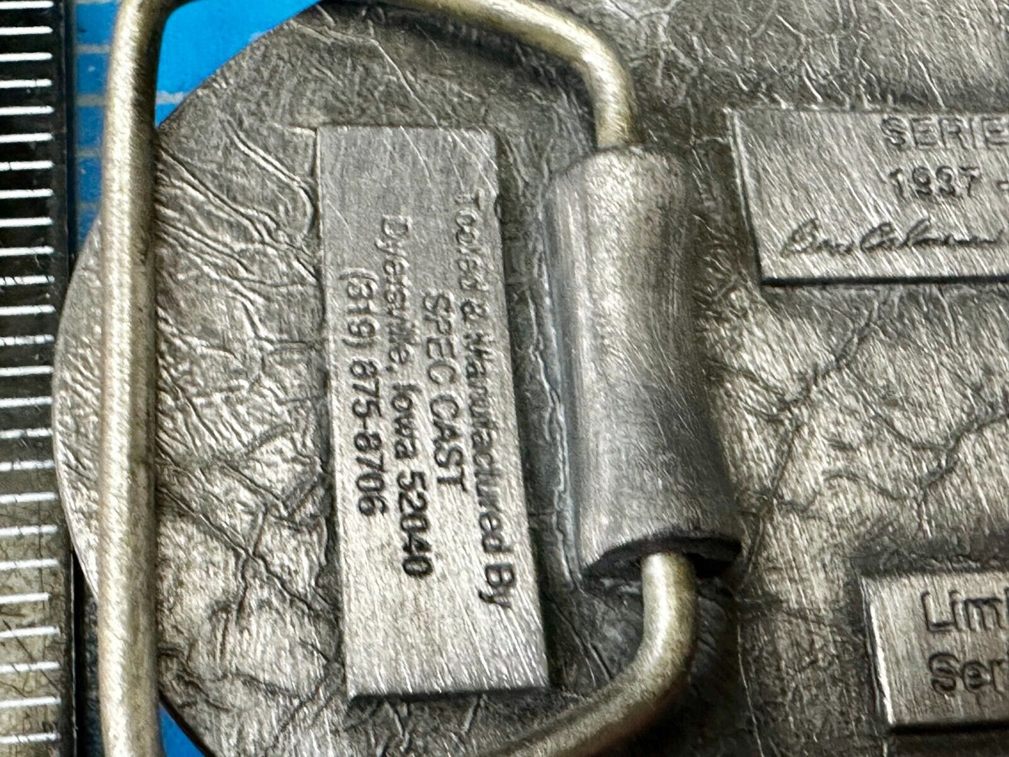 Tractor Implement Supply Replacement Parts Commemorative Silver Tone Belt Buckle