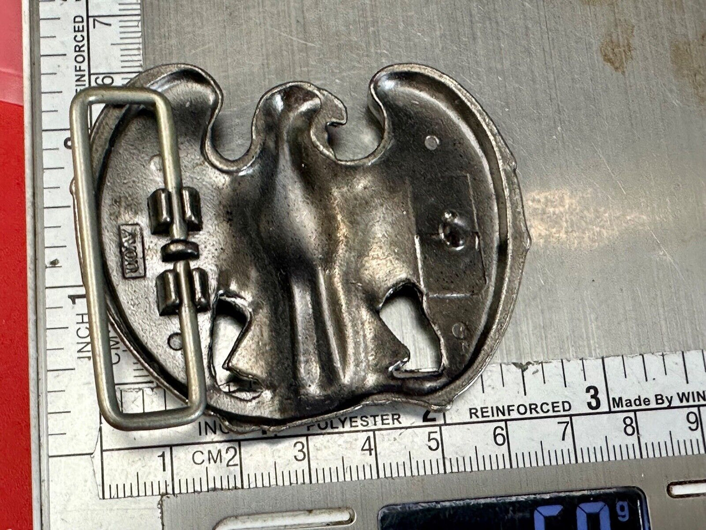 VINTAGE 1970'S IMPERIAL ROMAN EAGLE STYLE BELT BUCKLE IN BOX