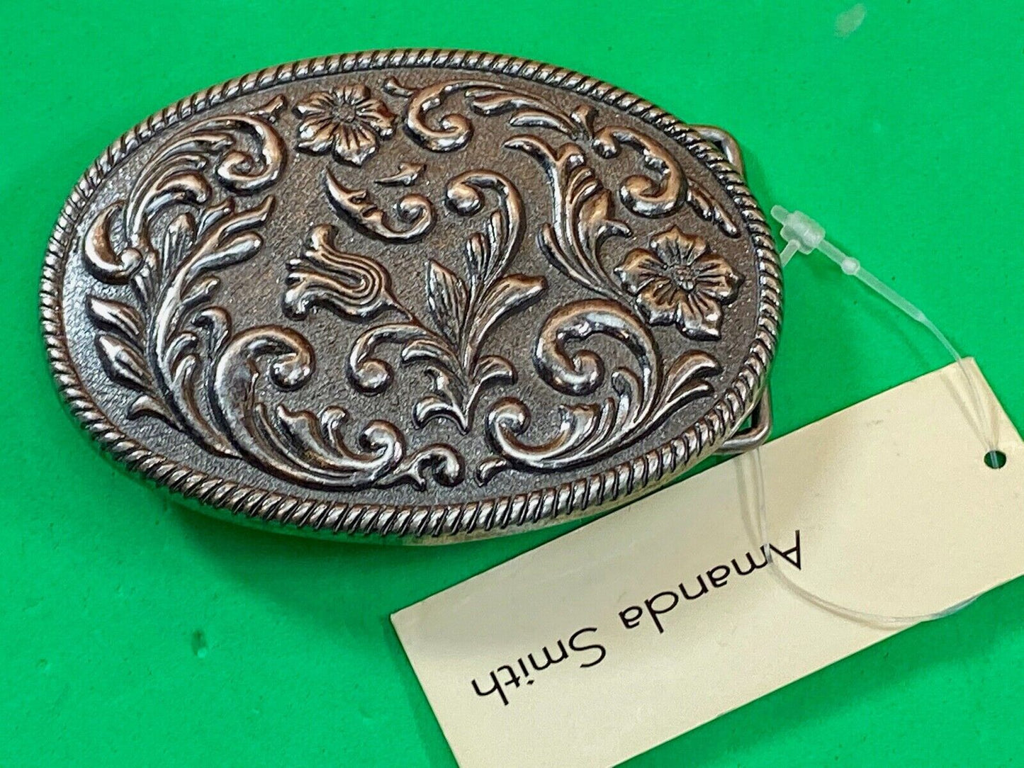 Amanda Smith Filigree western swirl belt buckle  size L $29 MSRP