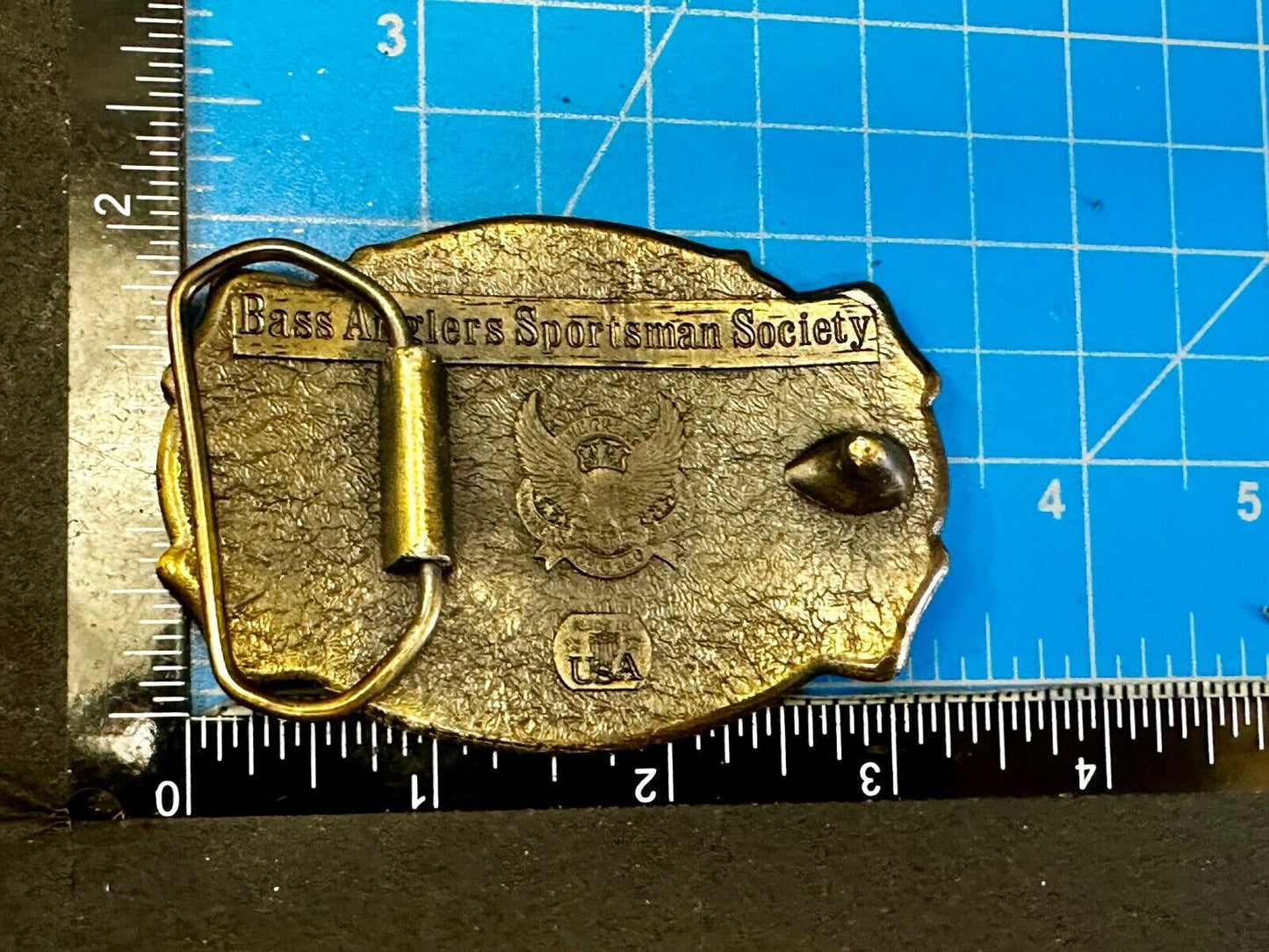 BASS Anglers Sportsman Society Sport Fishing Fishermans Belt Buckle - Gift!