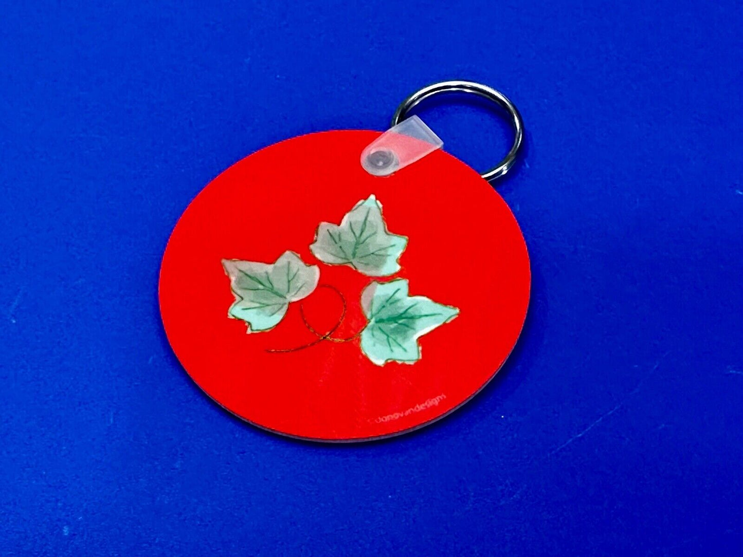 Alpha Phi Sorority Custom Holliday Round Keychain - Key Ring Chain