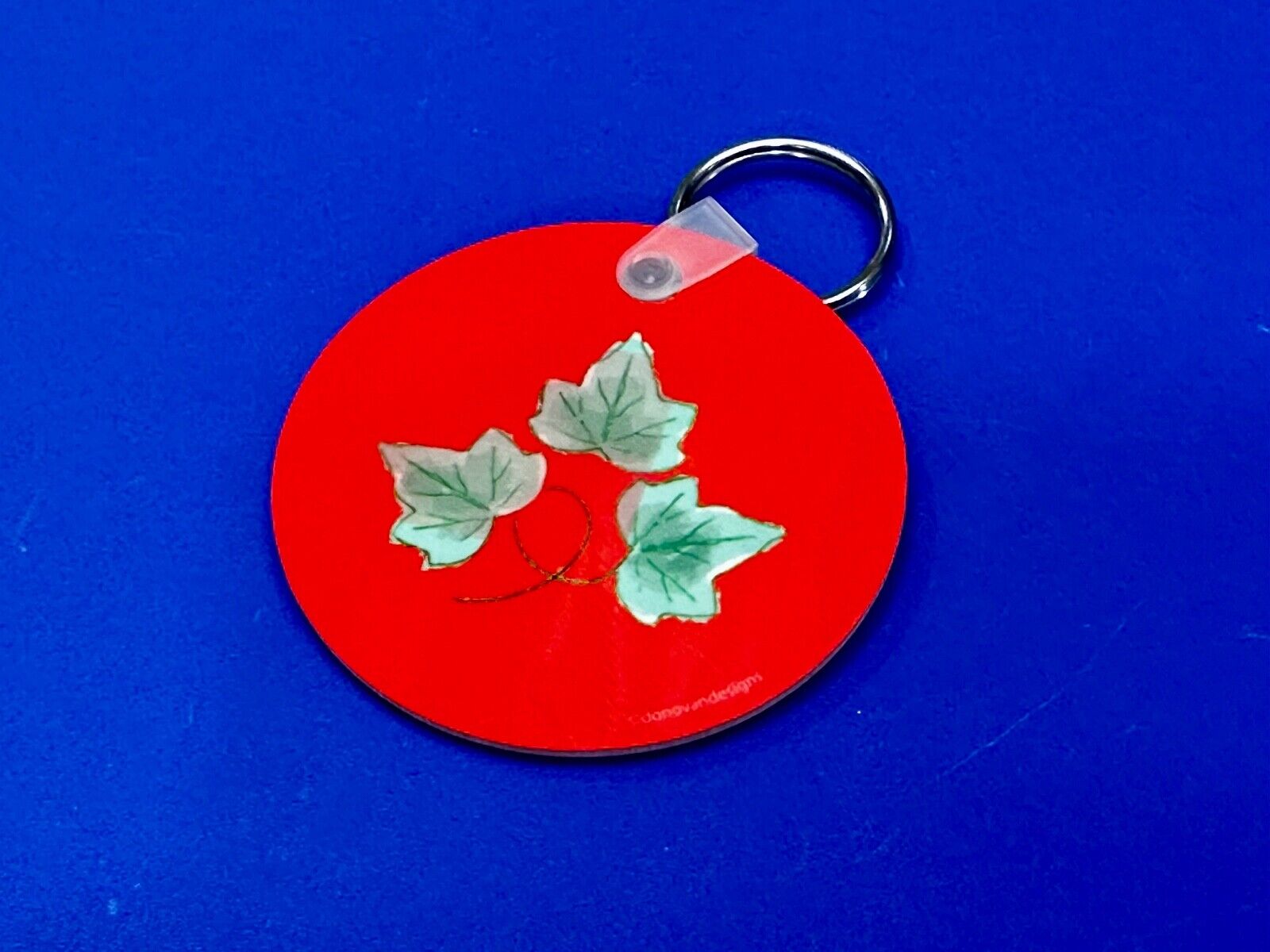 Alpha Phi Sorority Custom Holliday Round Keychain - Key Ring Chain