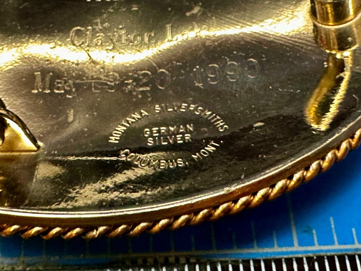 VA State Mr. Bass Fishing Clayton Lake Trophy Montana Silversmiths Belt Buckle