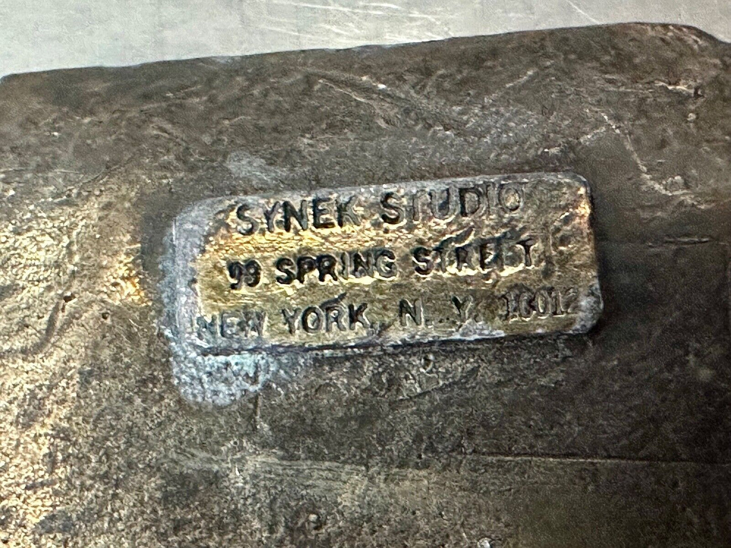 American Express Wells Butterfield belt buckle by Synek Studio New York