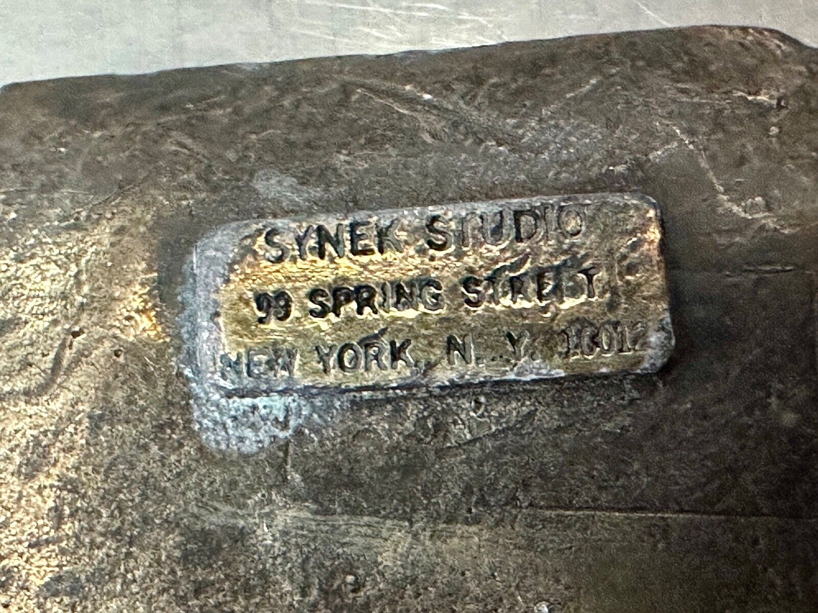 American Express Wells Butterfield belt buckle by Synek Studio New York