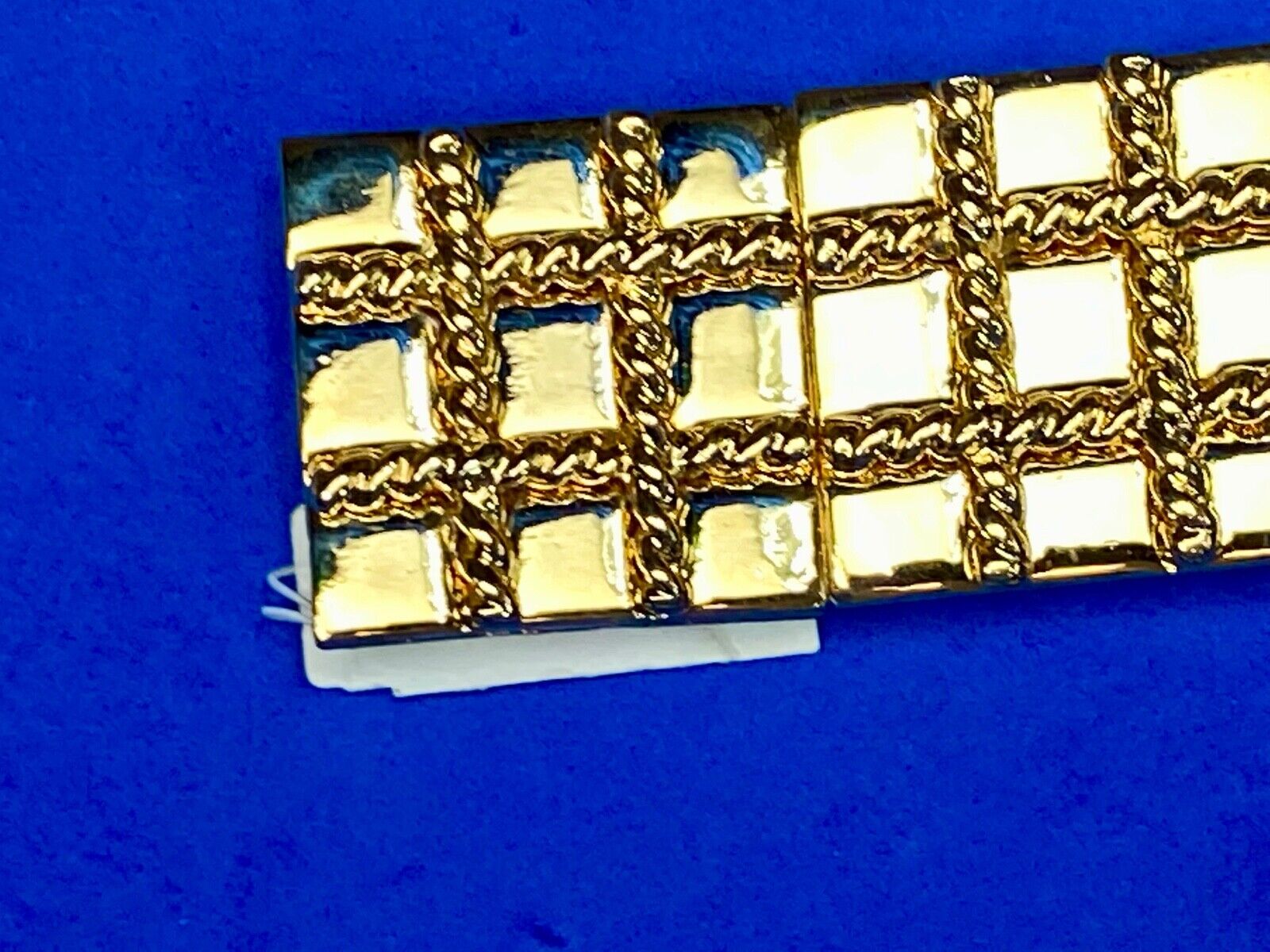 Vintage gold tone two piece interlocking belt buckle by Dotty Smith 