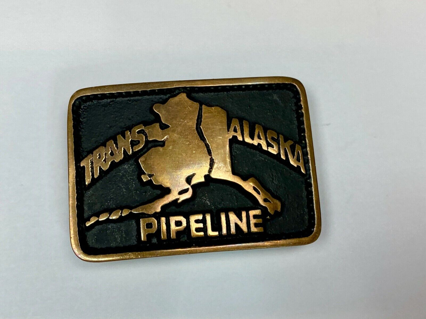 Trans Alaska Oil Pipeline Vintage Belt Buckle - 461 Of 500 Made By Fred Meyers