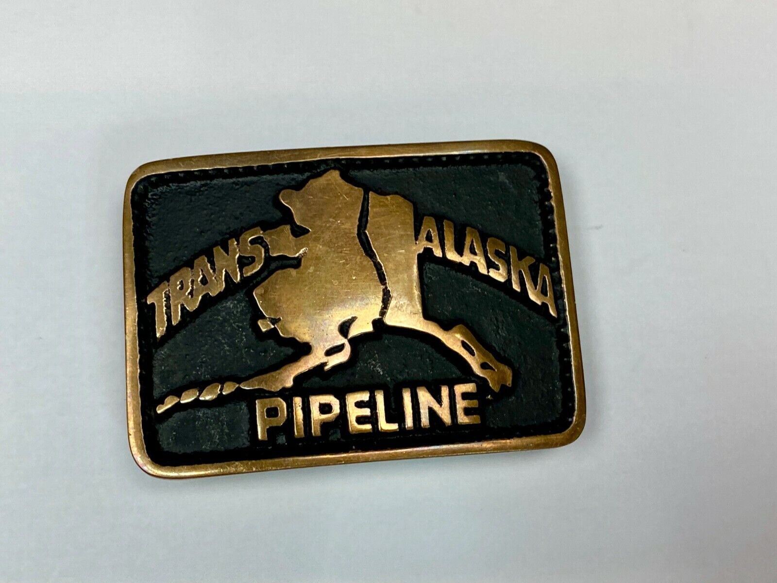 Trans Alaska Oil Pipeline Vintage Belt Buckle - 461 Of 500 Made By Fred Meyers