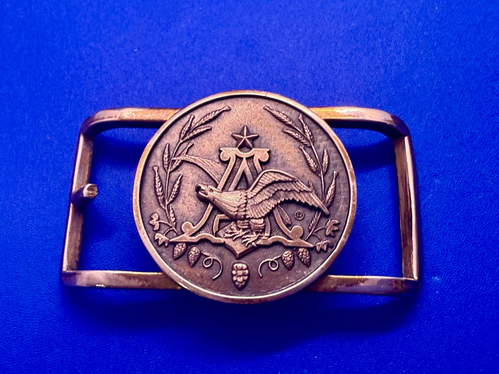 Anheuser Busch Beer Brewing Co Eagle Small Jostens Vintage Belt Buckle