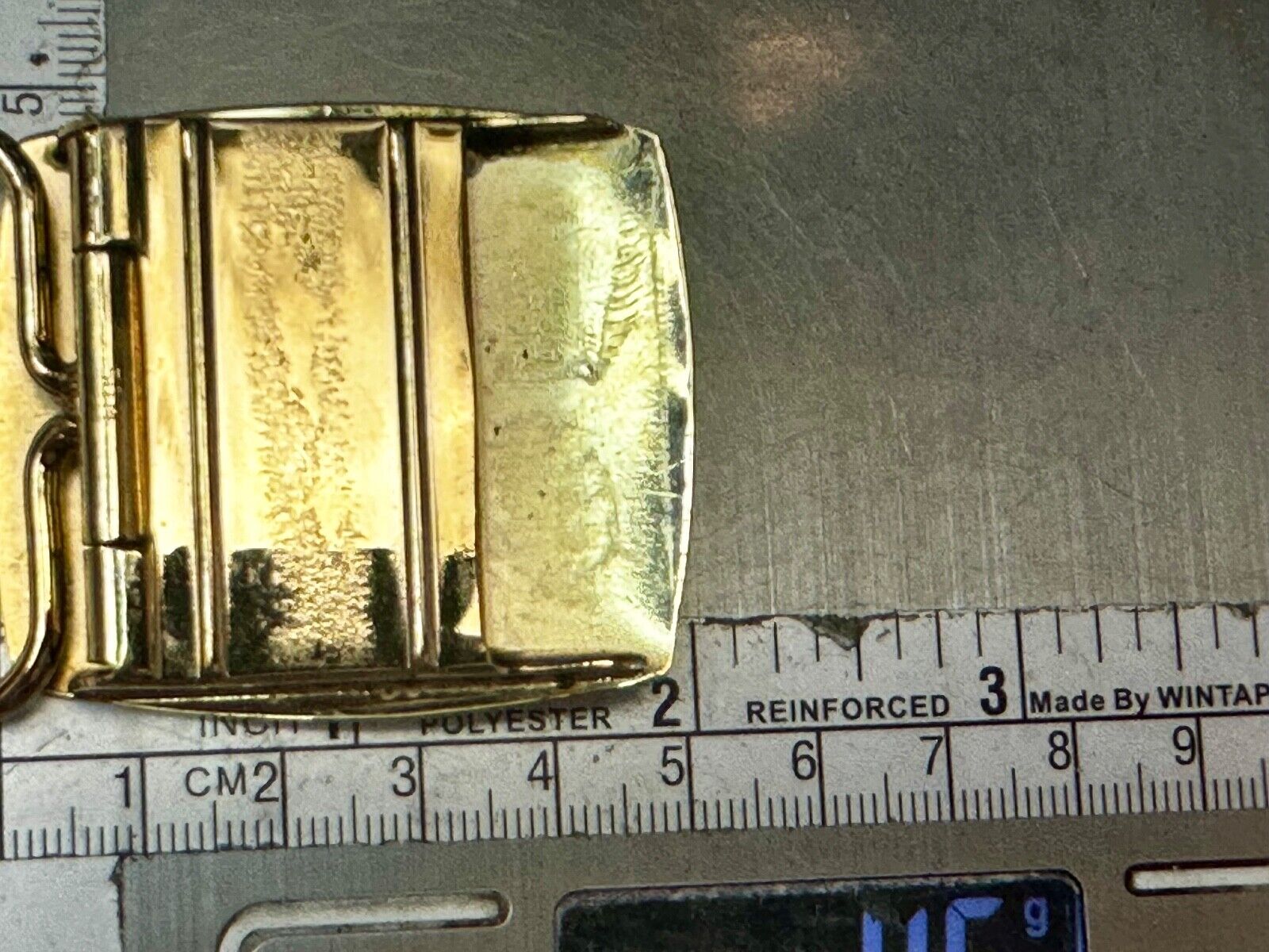 Trunkline Gas Company 10 Year Award Vtg. diamonds & gold centerpiece Belt Buckle
