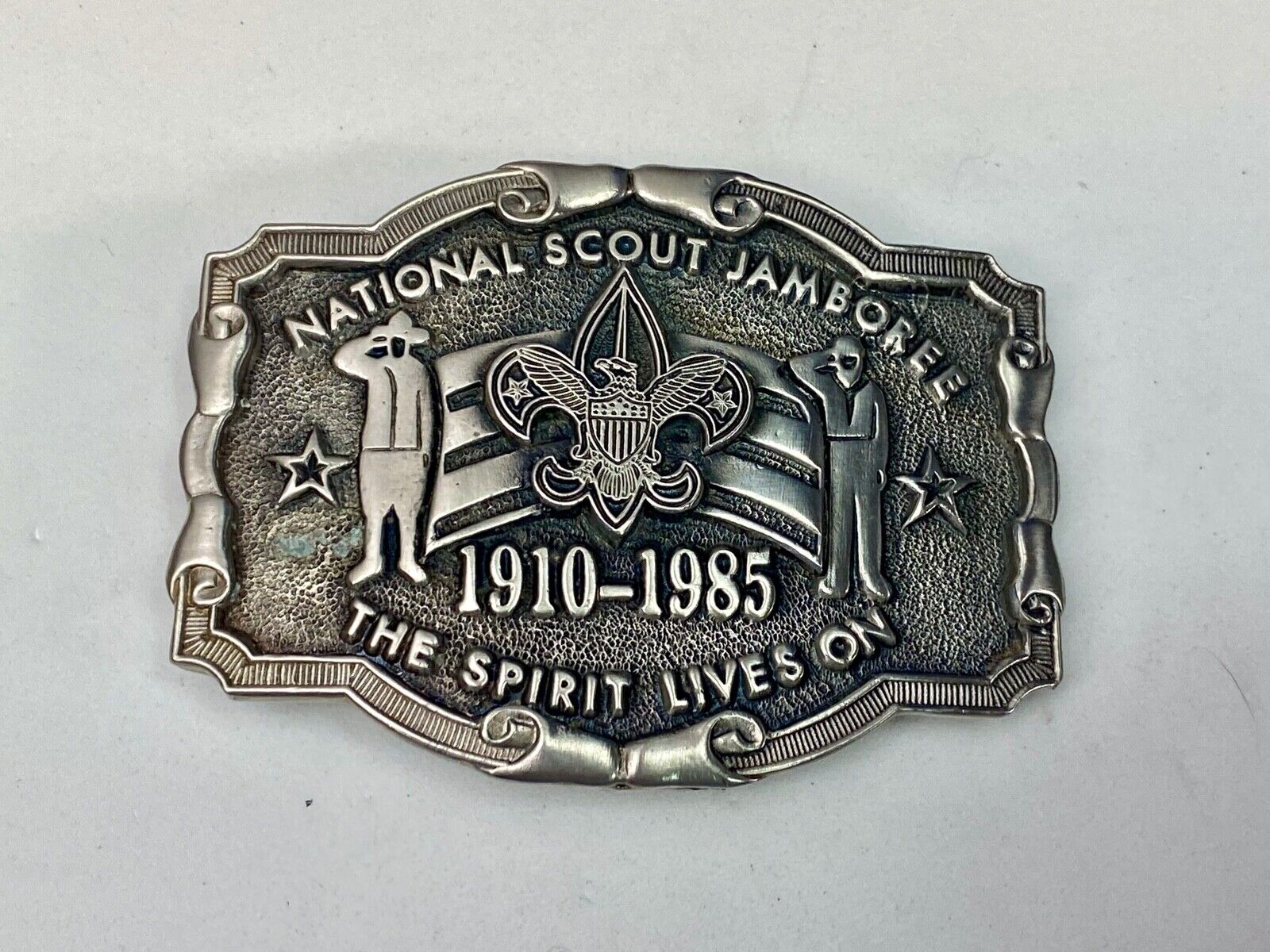 1985 National Scout Jamboree Belt Buckle Boy Scouts Of America By Texas Western 