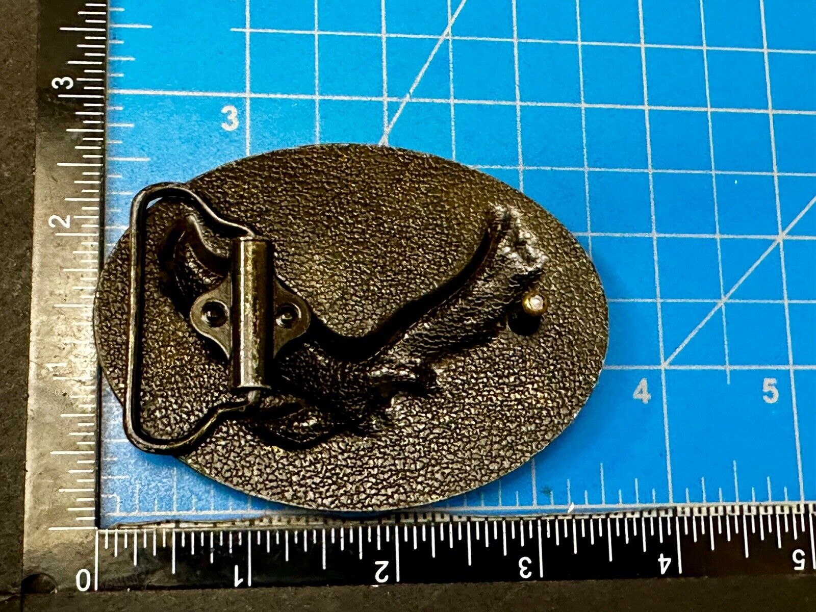 American Pride Flying Hunting Patriotic American Bald Eagle Raised Belt Buckle