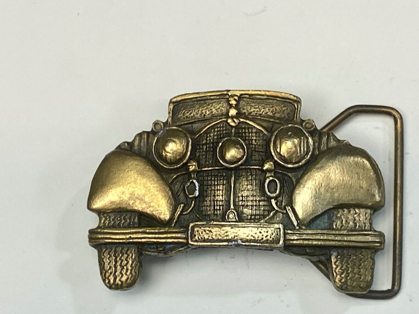 Vintage Figural Cut out Antique Car Collectors Ford? belt buckle by PPI Denver 